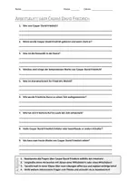 Vorschau - Arbeitsblätter - Lernposter + AB mit Fragen zum Thema "Caspar David Friedrich" + Lösungsblatt + Infografik - Seite 1