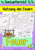 Vorschau - Arbeitsblätter - Feuer (Nutzung, Einsatz früher und heute) - Deckblatt