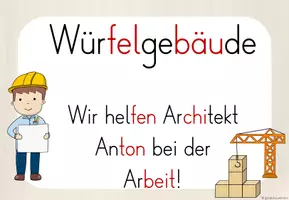 Vorschau - Präsentationen/Tafelbilder - Würfelgebäude - Reihentransparenz (Prüfungseinheit Kl.2) - Seite 3