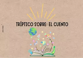 Vista previa - Tarjetas / Manipulativos - TRÍPTICO SOBRE EL CUENTO - Portada