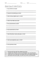 Vorschau - Arbeitsblätter - AB mit Fragen zum Thema "Fürth" + Lösungsblatt - Deckblatt