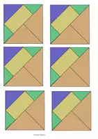 Vorschau - Arbeitsblätter - Mini-Tangram: Figuren auslegen - Seite 1