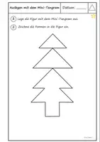 Vorschau - Arbeitsblätter - Mini-Tangram: Figuren auslegen - Seite 3