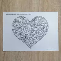 Vorschau - Mal- und Bastelvorlagen - Muttertag Vatertag Blumenherzen - Seite 2