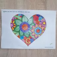 Vorschau - Mal- und Bastelvorlagen - Muttertag Vatertag Blumenherzen - Seite 3