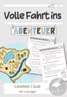 Vorschau - Test - "Volle Fahrt ins Abenteuer" - Leseverständnis prüfen | Test und Lernzielkontrolle - Seite 1