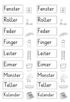 Vorschau - Spiele - Bingo zum Ankreuzen Wörter, die auf -er enden - Seite 3