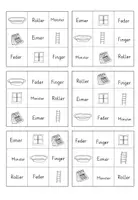 Vorschau - Spiele - Bingo zum Ankreuzen Wörter, die auf -er enden - Deckblatt
