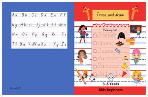 Aperçu - Feuilles d'exercices - Trace, drawing book for KIDS 3-5 Years - Page de couverture