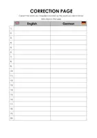Vorschau - Arbeitsblätter - Vokabeltest mit der Methode "Peer Correction" FrauCuppaTea - Seite 2