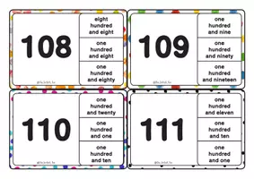 Aperçu - Jeux - Big numbers 100 to 10000 - Cartes à pince - The British Fox - Page 3