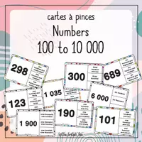 Aperçu - Jeux - Big numbers 100 to 10000 - Cartes à pince - The British Fox - Page de couverture