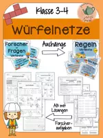 Vorschau - Arbeitsblätter - Würfelnetze - Deckblatt