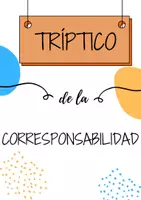 Vista previa - Decoración del aula - Tríptico de la corresponsabilidad - Portada