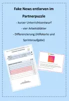 Vorschau - Stundenentwürfe - Fake News erkennen - Falschnachrichten entlarven (UB) - Deckblatt
