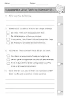 Vorschau - Test - "Volle Fahrt ins Abenteuer" - Klassenarbeit | Lernzielkontrolle - Seite 1