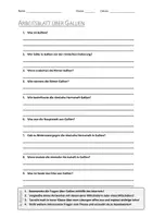 Vorschau - Arbeitsblätter - Lernplakat + AB mit Fragen zum Thema "Gallien" + Lösungsblatt + Infografik - Seite 1