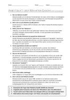 Vorschau - Arbeitsblätter - AB mit Fragen zum Thema "Mahatma Gandhi" + Lösungsblatt + Infografik - Seite 2