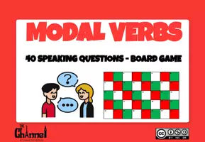 Vista previa - Juegos / Gamificación - MODAL VERBS – SPEAKING BOARD GAME (40 Questions) - página 1