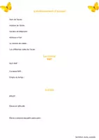 Aperçu - Fiches - Journal de bord pour un stage de 2 semaines - Page 1