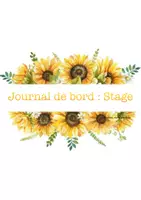 Aperçu - Fiches - Journal de bord pour un stage de 3 semaines - Page de couverture