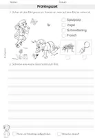 Vorschau - Arbeitsblätter - Frühling | Geschichten schreiben - Seite 1