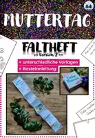 Vorschau - Mal- und Bastelvorlagen - Muttertag - Faltheft | Bastelvorlage | Geschenkidee | Version 2 - Deckblatt