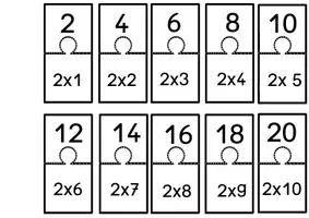 Vorschau - Arbeitsblätter - 1x1 Zuordnungsspiel - Seite 2