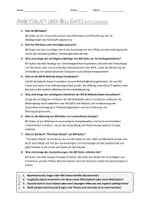 Vorschau - Arbeitsblätter - AB mit Fragen zum Thema "Bill Gates" + Lösungsblatt + Infografik - Seite 2