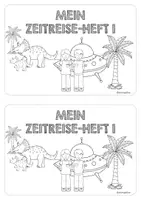 Vorschau - Arbeitsblätter - Lese-Mal-Heft - Zeitreise Teil 1/3: "Dinosaurier" (Leseheft) - Seite 3