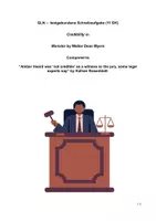 Vorschau - Klassenarbeiten - Kursarbeit Walter Dean Myers Monster textgebundene Schreibaufgabe - Deckblatt