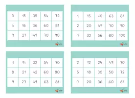 Vista previa - Juegos / Gamificación - BINGO de las TABLAS DE MULTIPLICAR - página 3