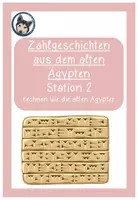 Vorschau - Arbeitsblätter - Zahlgeschichten aus dem alten Ägypten - rechnen - Deckblatt