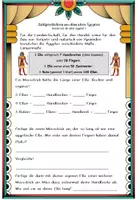 Vorschau - Arbeitsblätter - Zahlgeschichten aus dem alten Ägypten - messen - Seite 1