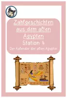 Vorschau - Arbeitsblätter - Zahlgeschichten aus dem alten Ägypten - der Kalender - Deckblatt