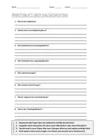 Vorschau - Arbeitsblätter - AB mit Fragen zum Thema "Gedächtnis" + Lösungsblatt + Infografik - Deckblatt