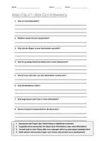 Vorschau - Arbeitsblätter - AB mit Fragen zum Thema "Geisterbahn" + Lösungsblatt - Deckblatt