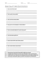 Vorschau - Arbeitsblätter - AB mit Fragen zum Thema "Geisterstadt" + Lösungsblatt - Deckblatt