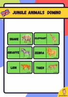Vista previa - Juegos / Gamificación - jungle animals domino - Portada