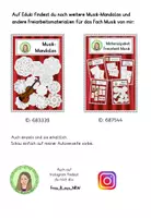 Vorschau - Mal- und Bastelvorlagen - Musik-Mandala - Freebie Ausmalbild, Freiarbeit - Seite 2