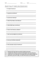 Vorschau - Arbeitsblätter - AB mit Fragen zum Thema "Genfersee" + Lösungsblatt - Deckblatt