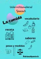 Vorschau - Arbeitsblätter - La comida, vocabulario, pesos y medidas - Deckblatt