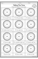 Vorschau - Arbeitsblätter - Telling the Time - Materialpaket - Seite 3