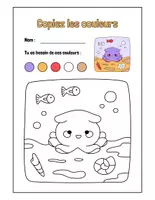 Aperçu - Feuilles d'exercices - Fiches de coloriages avec modèles +21 fiches d'activités - Page 1