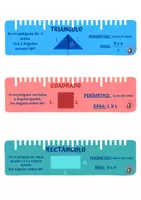 Vista previa - Tarjetas / Manipulativos - LLAVERO DE ÁREAS Y PERÍMETROS - página 1