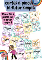 Aperçu - Apprentissages en autonomie - Cartes à pinces futur simple - Page de couverture