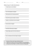 Vorschau - Arbeitsblätter - AB mit Fragen zum Thema "Georgien" + Lösungsblatt - Deckblatt