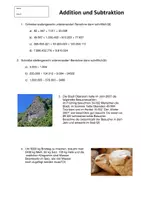 Vorschau - Test - Leistungskontrolle Addition und Subtraktion natürlicher Zahlen - Deckblatt