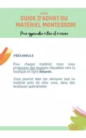 Aperçu - Affichage - Guide d'achat du matériel Montessori Spécial Langage 3-6 - Page 1
