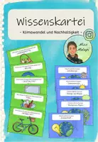 Vorschau - Fördermaterial/Inklusion - Wissenskartei: Klimawandel und Nachhaltigkeit - Deckblatt